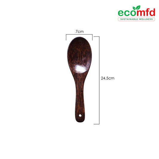 Wooden Cooking Spoon in Dark Natural Brown Colour