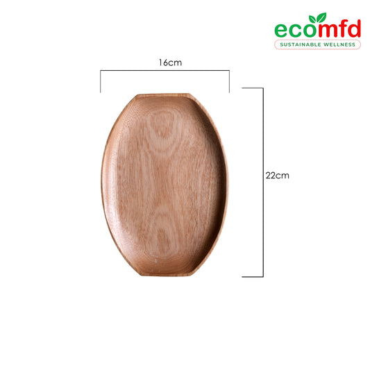 Wooden Bowl-shaped Tray