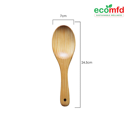 Wooden Cooking Spoon In Whitish Natural Colour