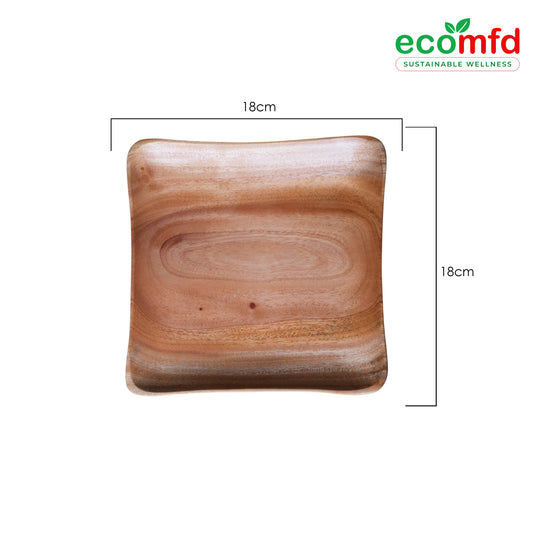 Wooden Big Square - Shaped Tray