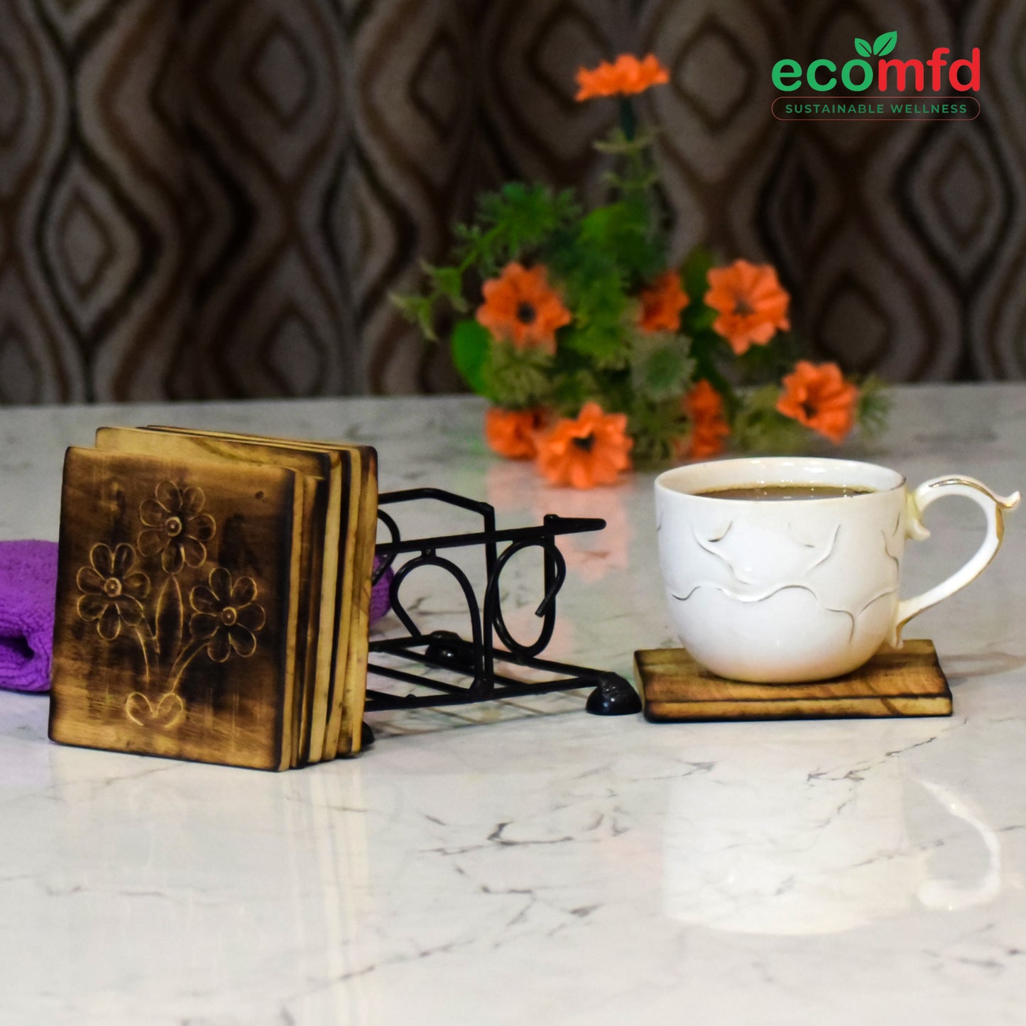 Wooden Tea Coaster