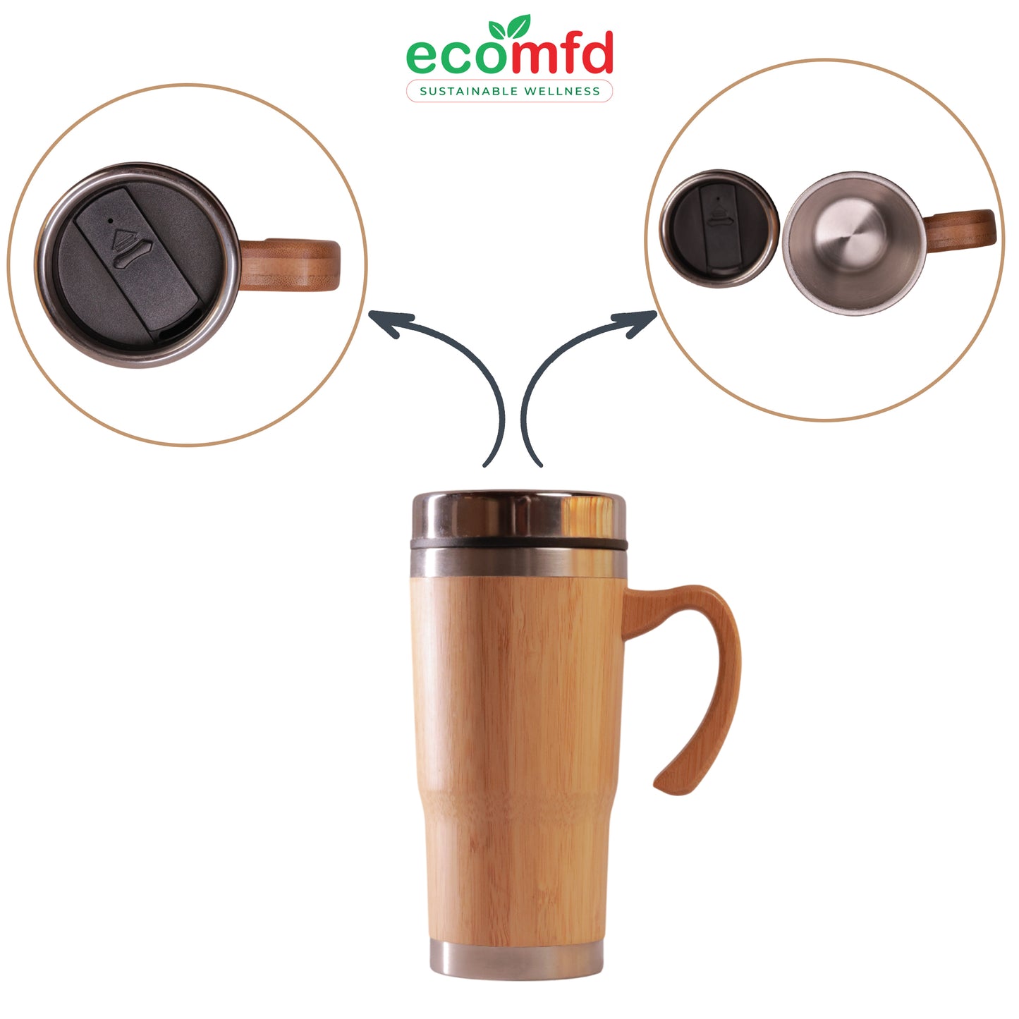 Bamboo Tumbler With Handle