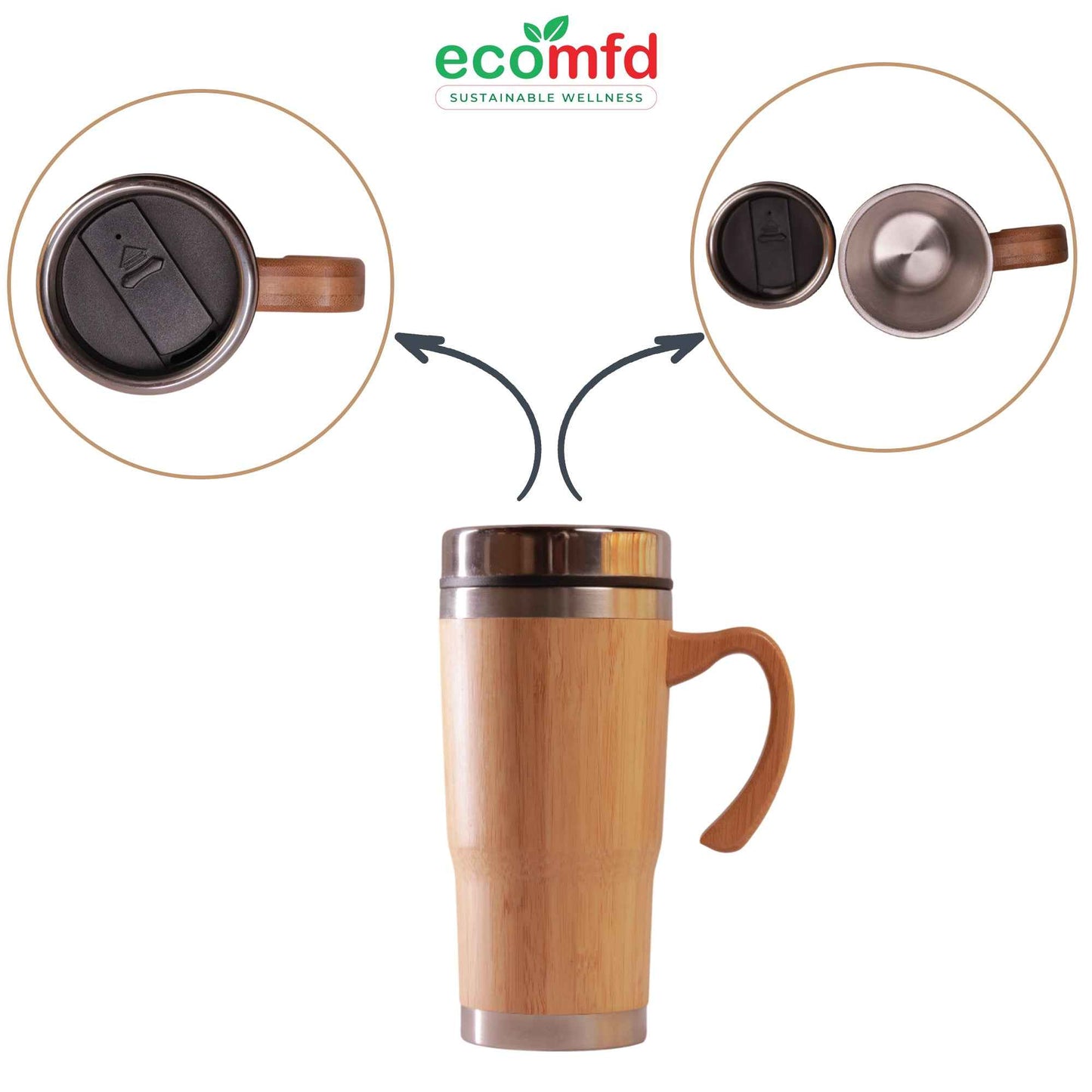 Bamboo Tumbler With Handle