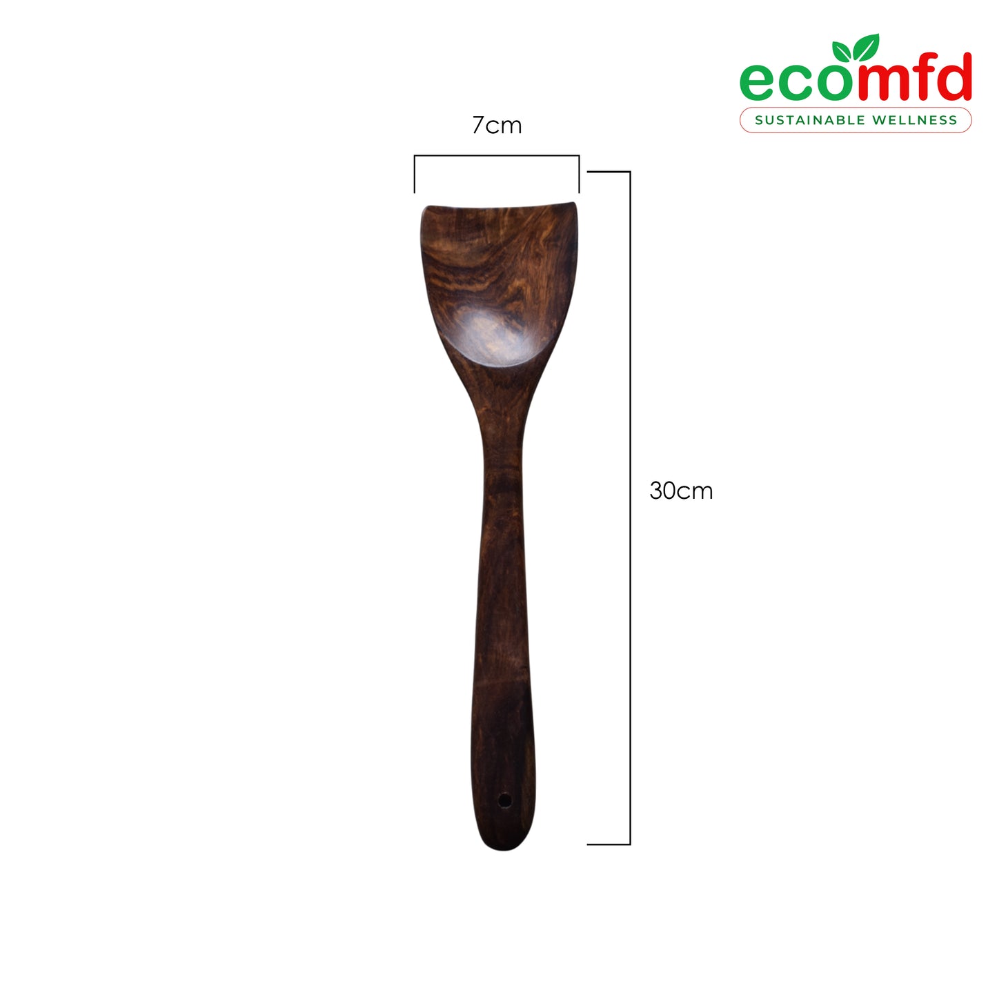 Wooden Cooking Spoon In Deepest Natural Brown Colour