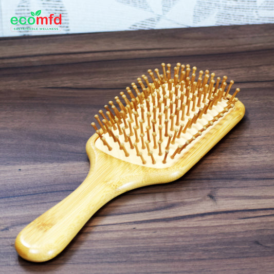 Bamboo Paddle Comb