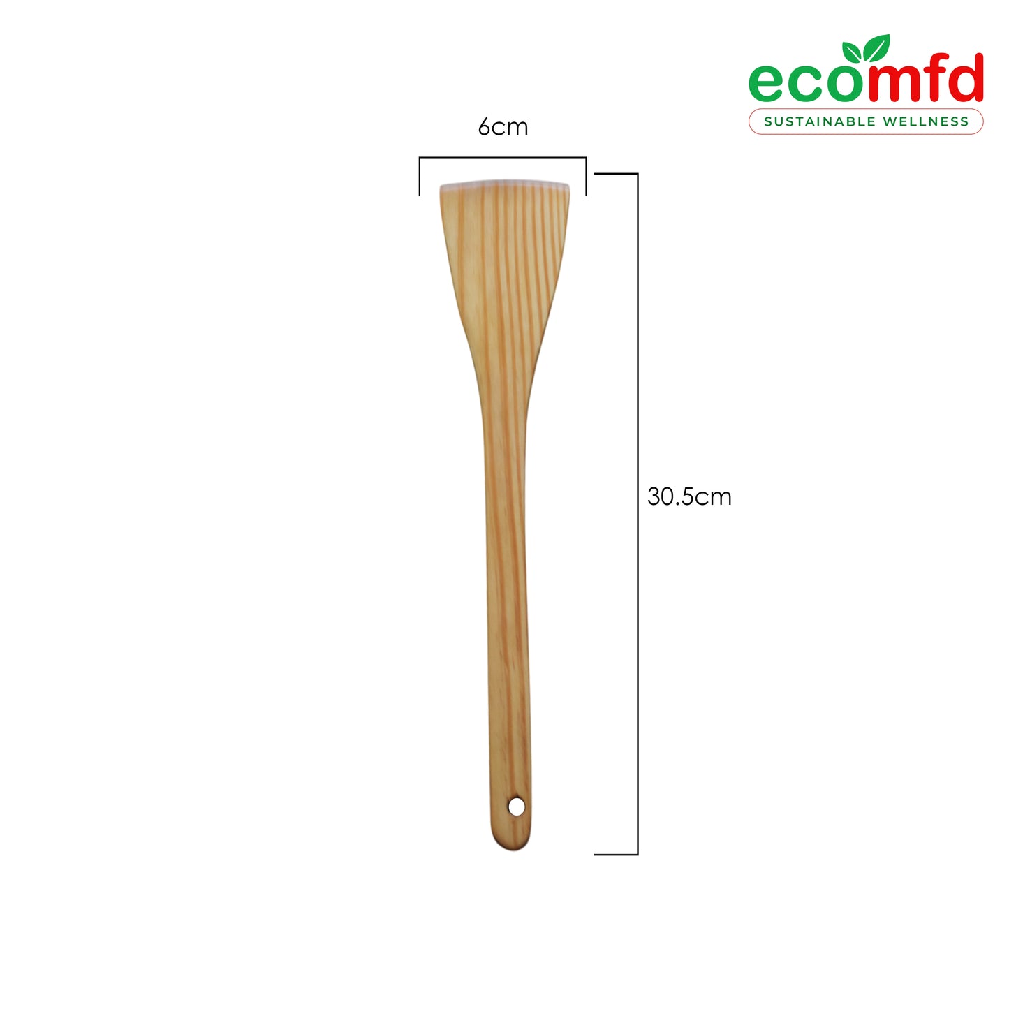 Wooden Cooking Spoon In Whitish Natural Colour