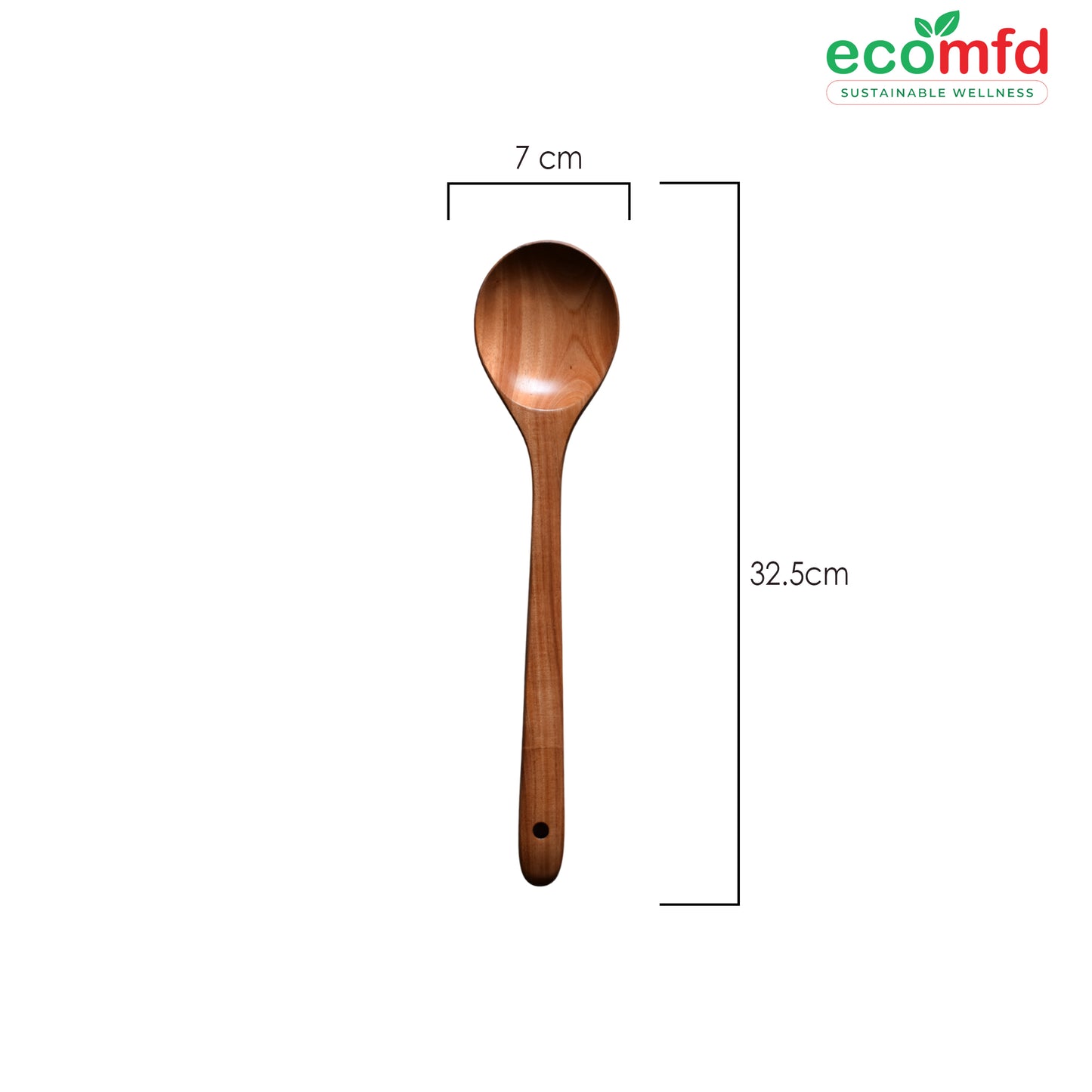 Wooden Cooking Spoon In Lightest Natural Brown Colour