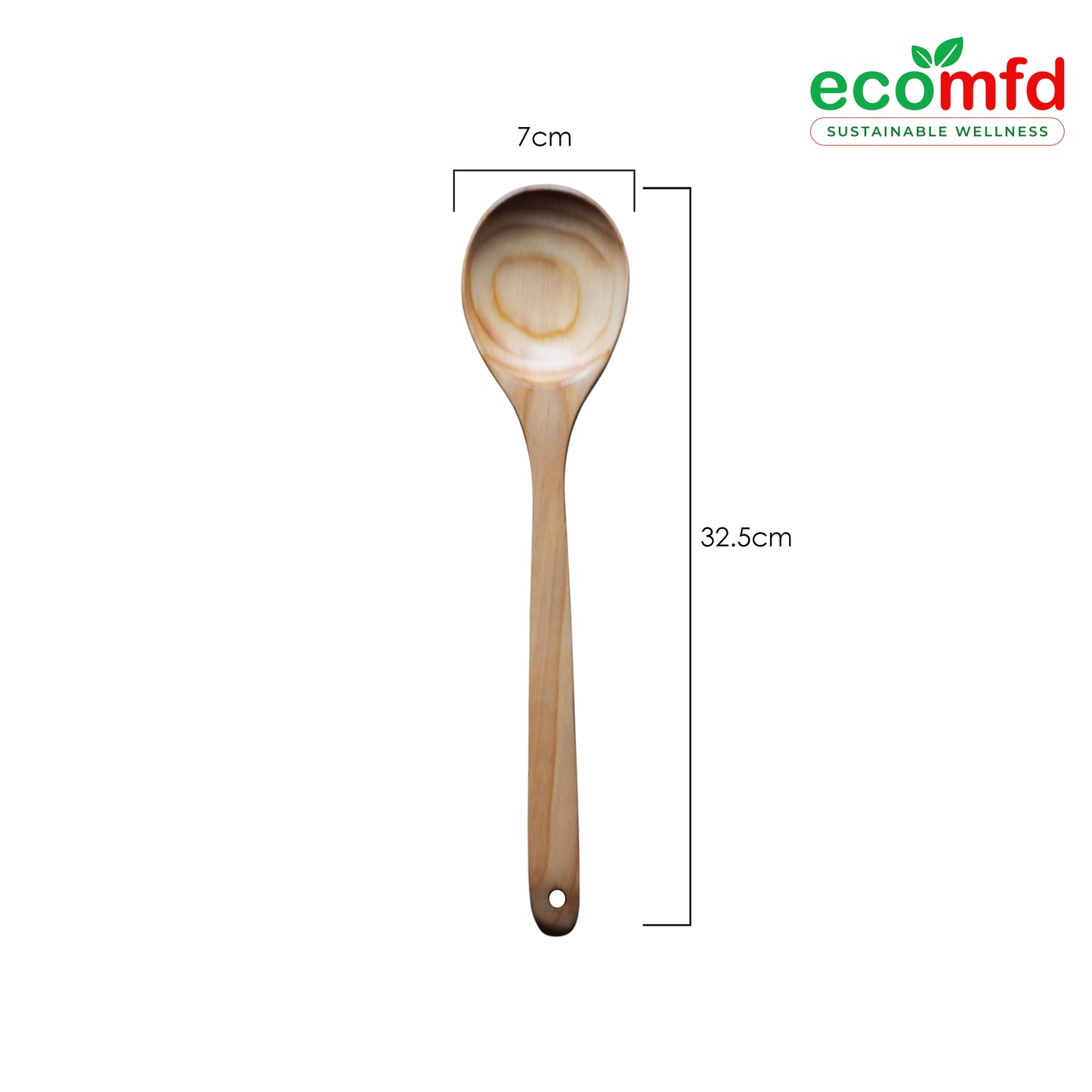 Wooden Cooking Spoon In Whitish Natural Colour