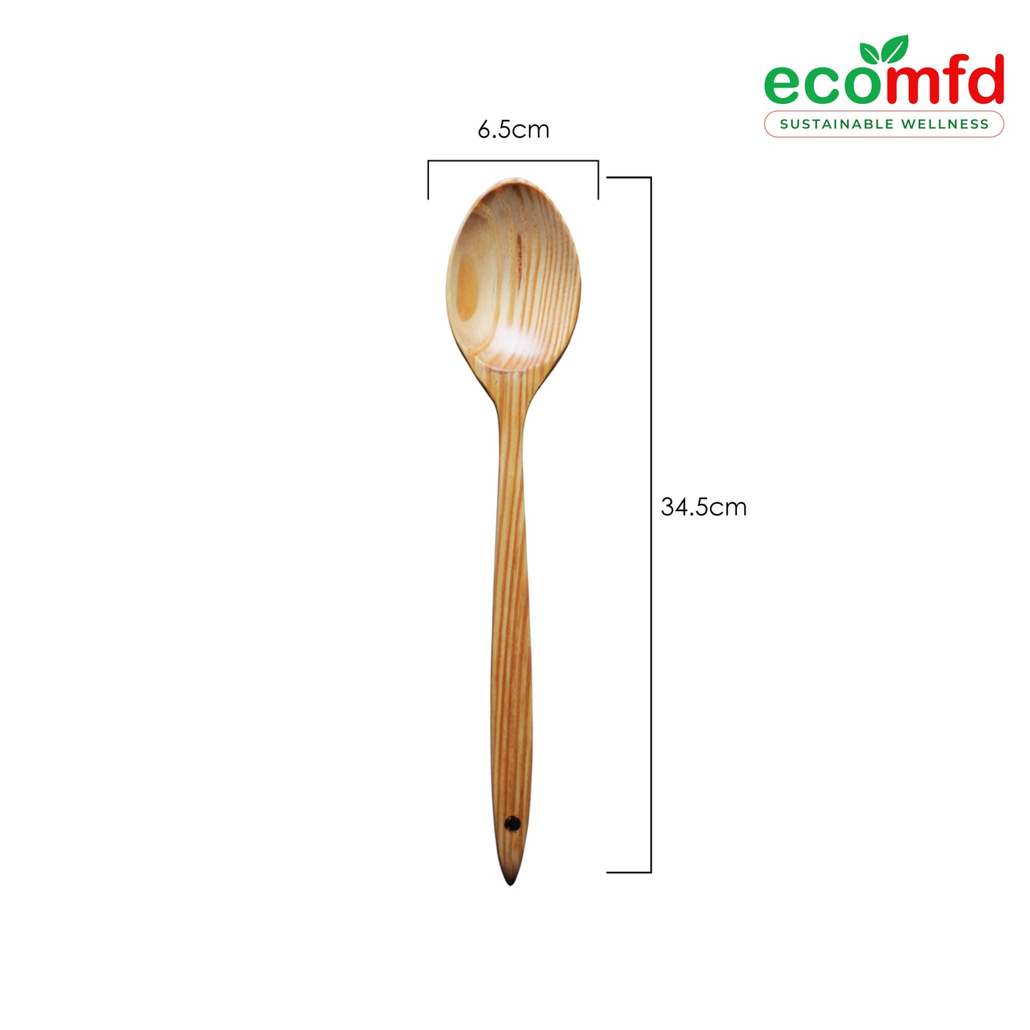Wooden Cooking Spoon In Whitish Natural Colour