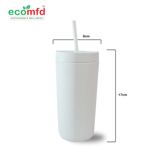 Bamboo Fiber Drinking Sipper with Straw