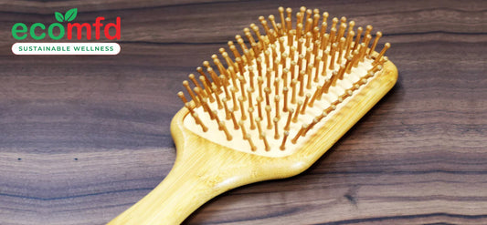 Bamboo Paddle Comb