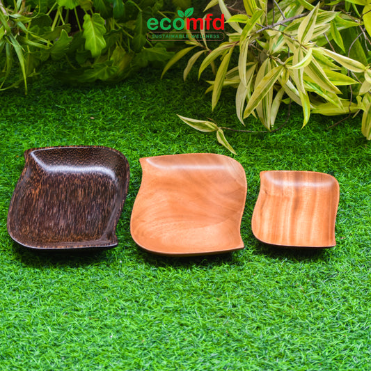 Wooden Irregular - Square Shaped Tray