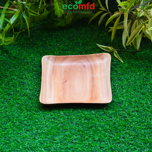 Wooden Big Square - Shaped Tray