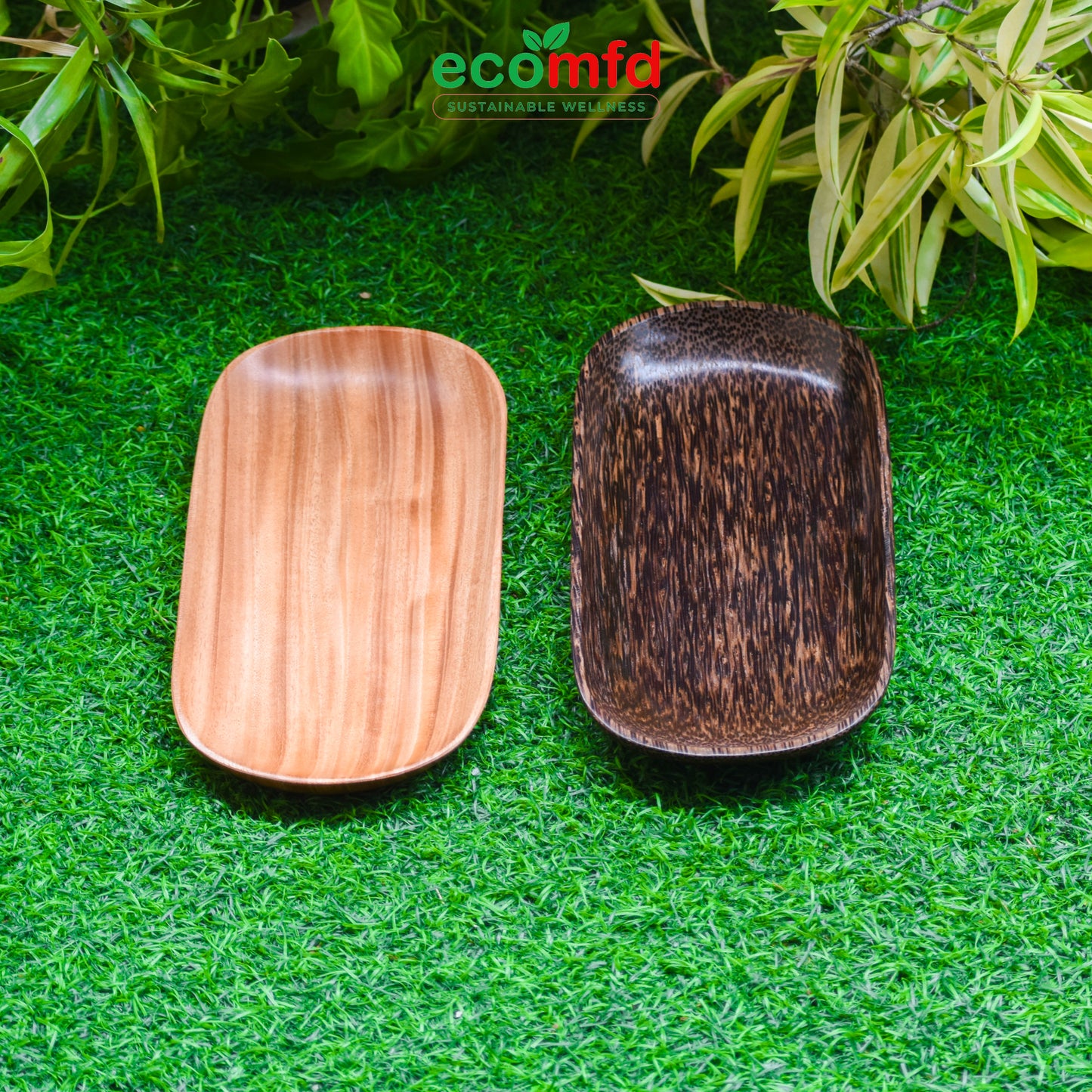Wooden Small Oval Shaped Tray