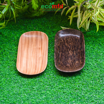 Wooden Small Oval Shaped Tray