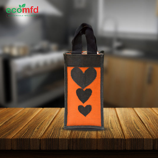 Jute bottle carrying bag