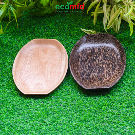 Wooden Bowl-shaped Tray