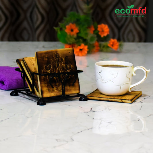 Wooden Tea Coaster
