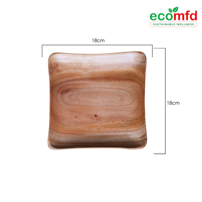 Wooden Big Square - Shaped Tray