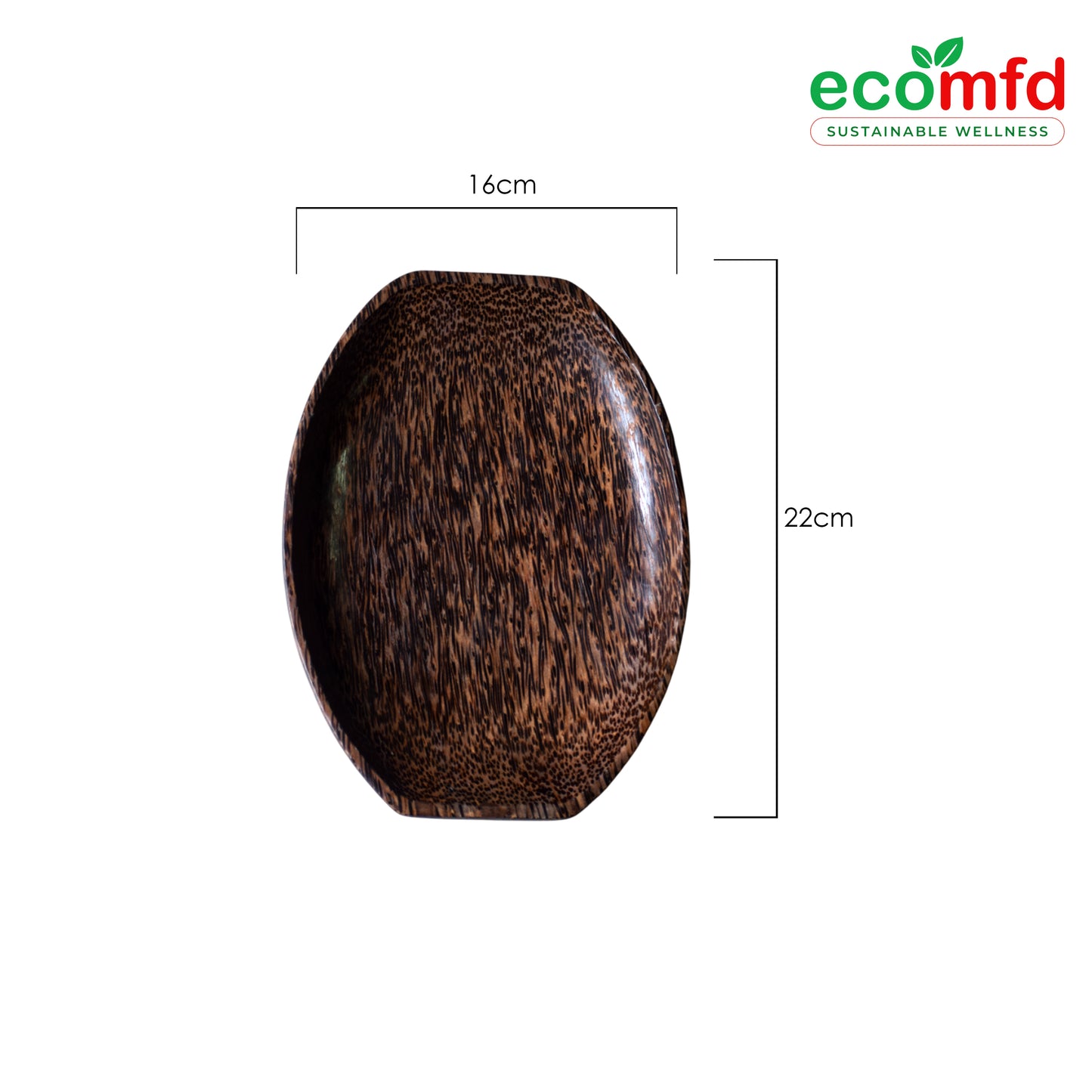 Wooden Bowl-shaped Tray