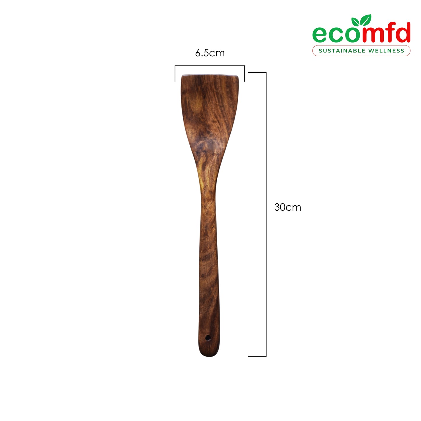 Wooden Cooking Spoon In Deepest Natural Brown Colour