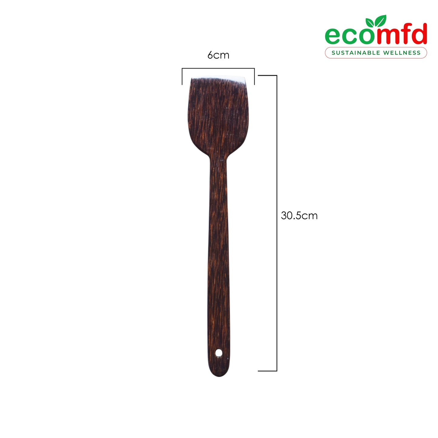 Wooden Cooking Spoon in Dark Natural Brown Colour