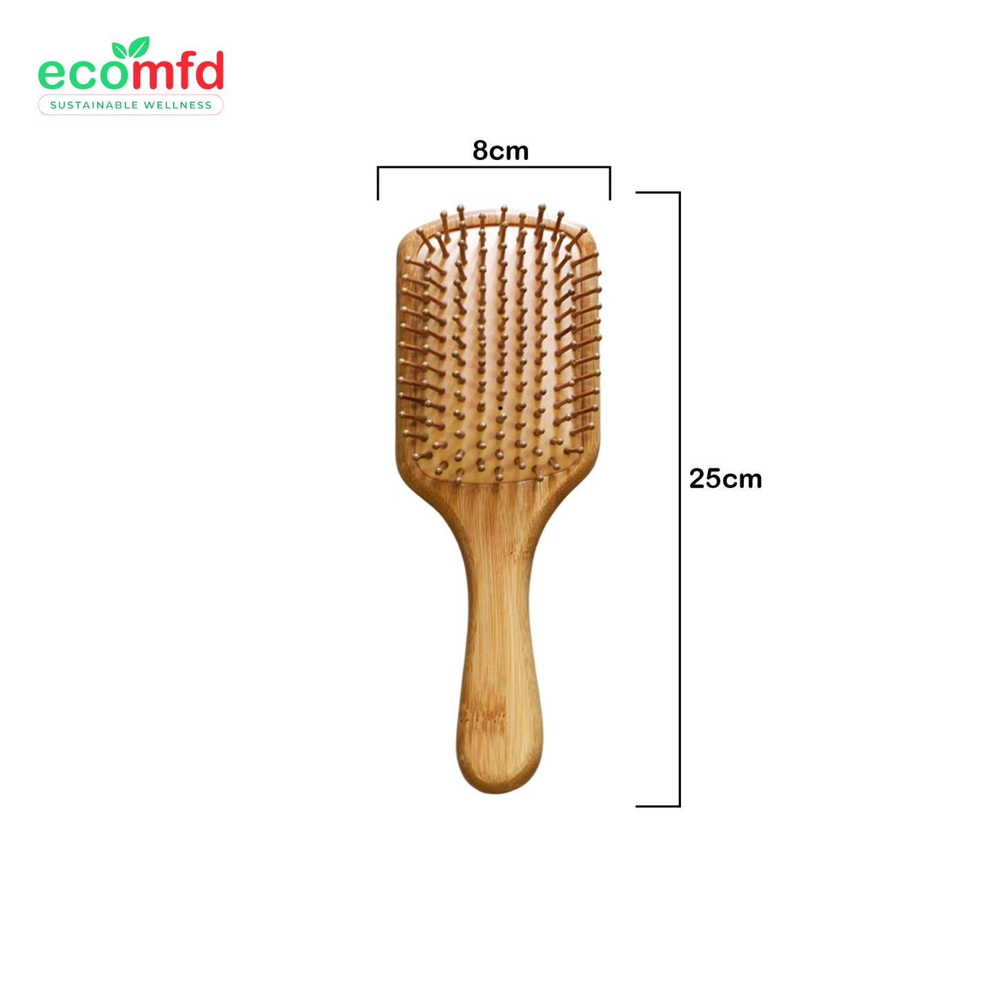 Bamboo Paddle Comb