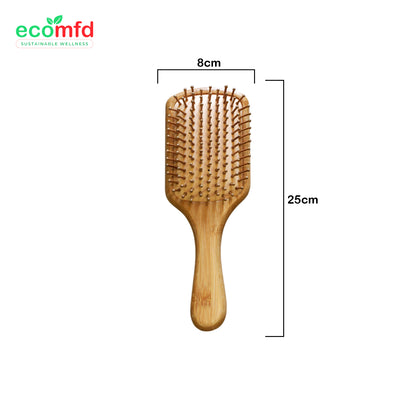 Bamboo Paddle Comb