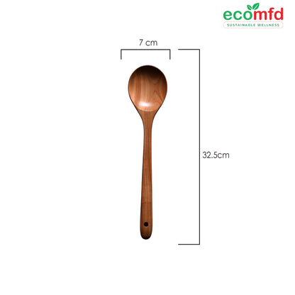 Wooden Cooking Spoon In Lightest Natural Brown Colour