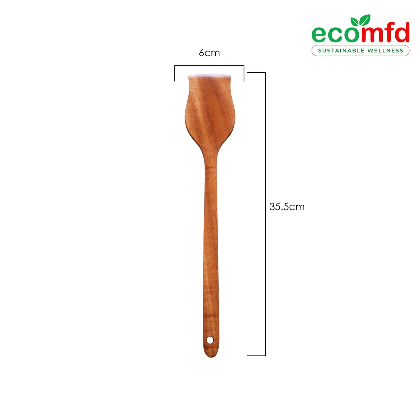 Wooden Cooking Spoon In Primary Brown Colour