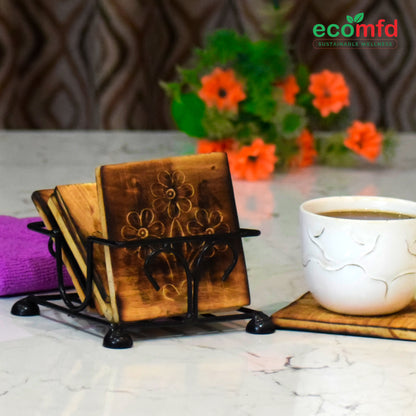 Wooden Tea Coaster