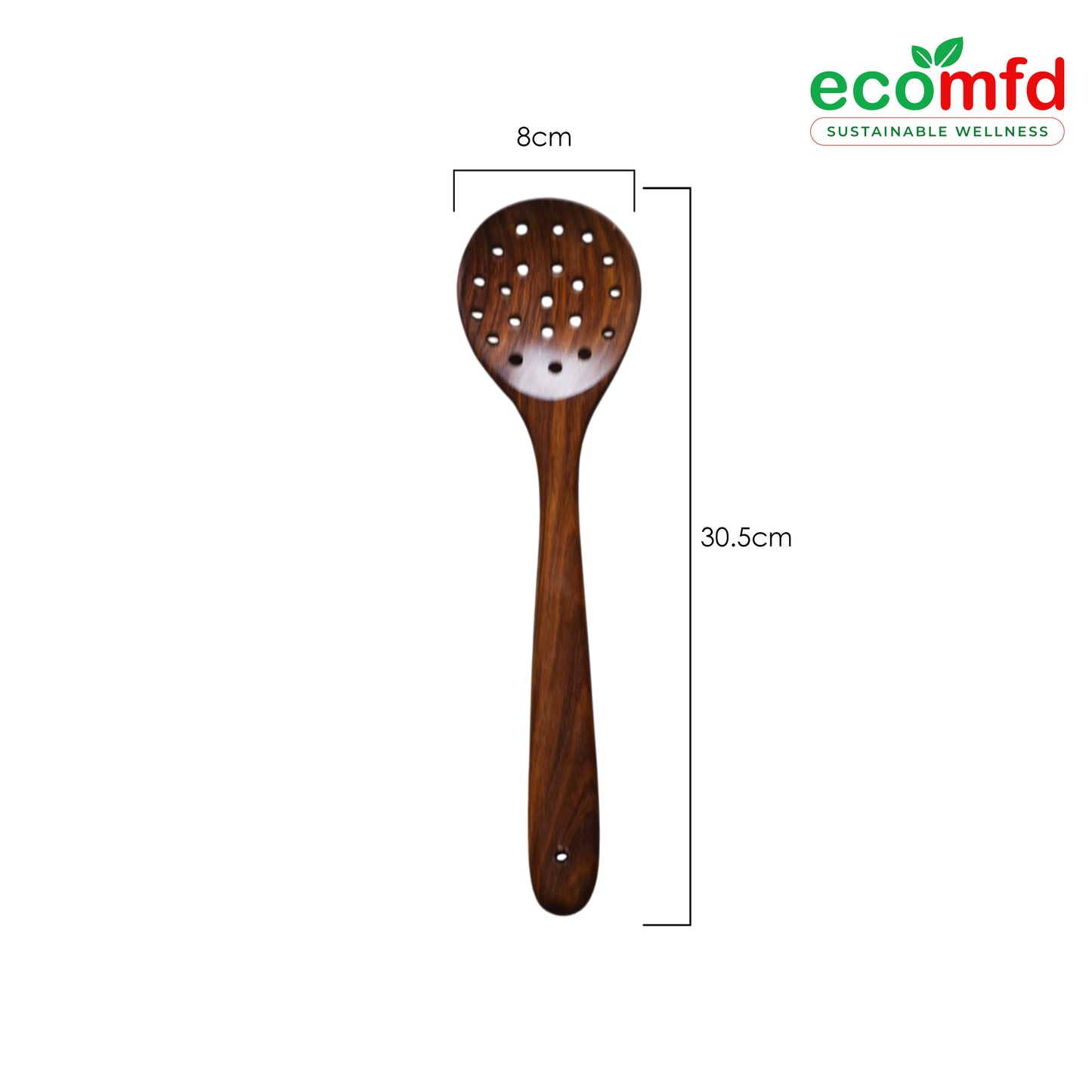 Wooden Cooking Spoon In Deepest Natural Brown Colour
