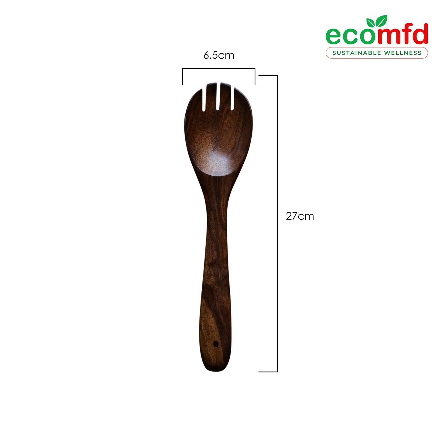 Wooden Cooking Spoon In Deepest Natural Brown Colour