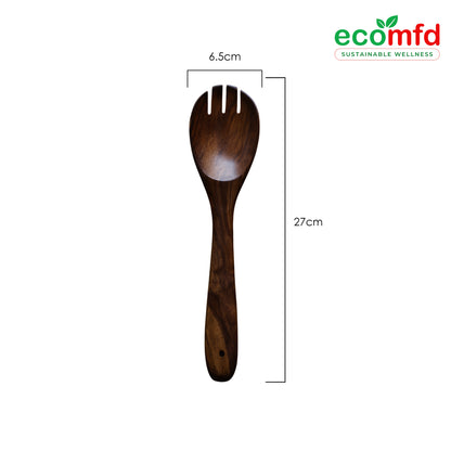 Wooden Cooking Spoon In Deepest Natural Brown Colour