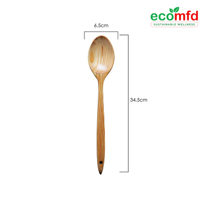 Wooden Cooking Spoon In Whitish Natural Colour