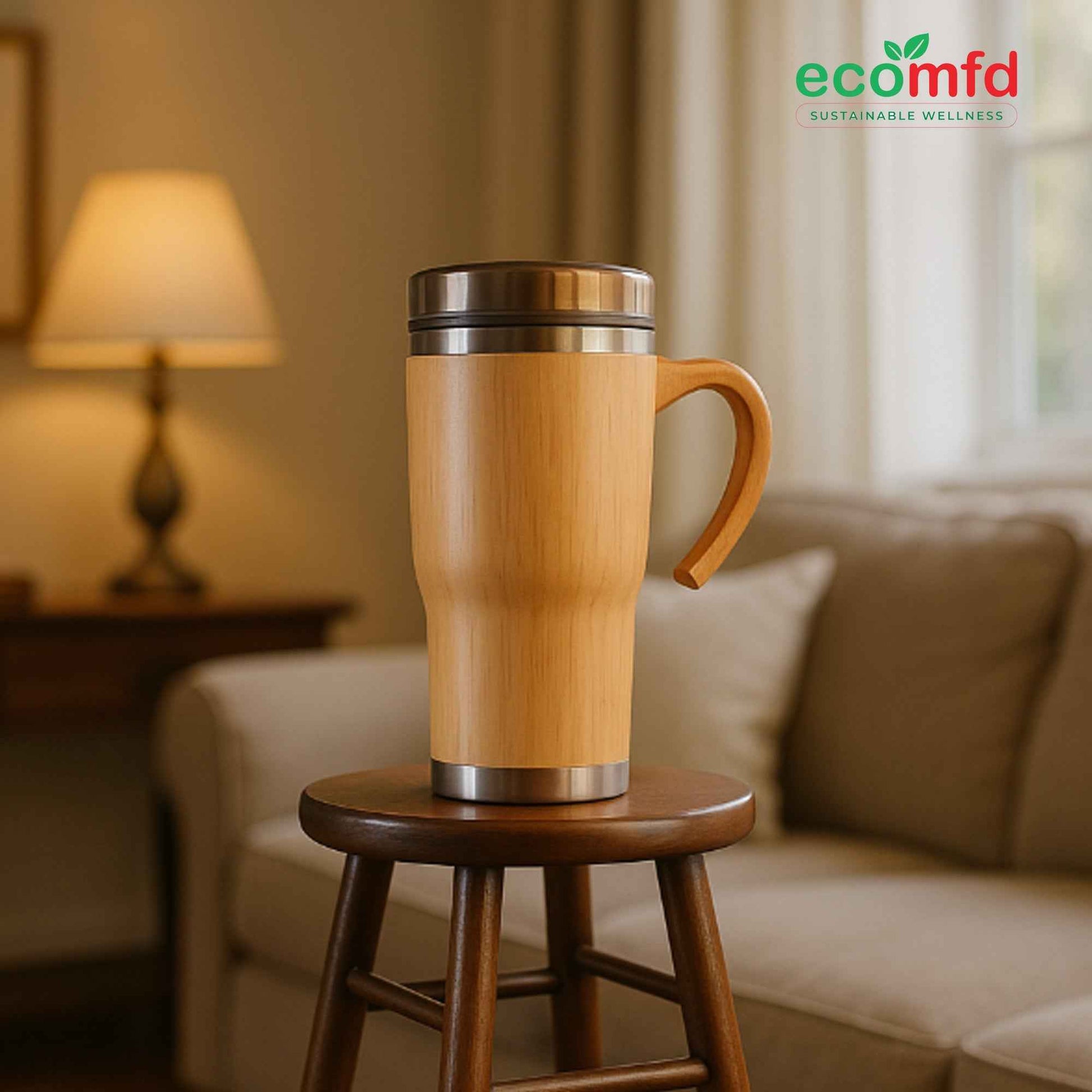 Bamboo Tumbler With Handle