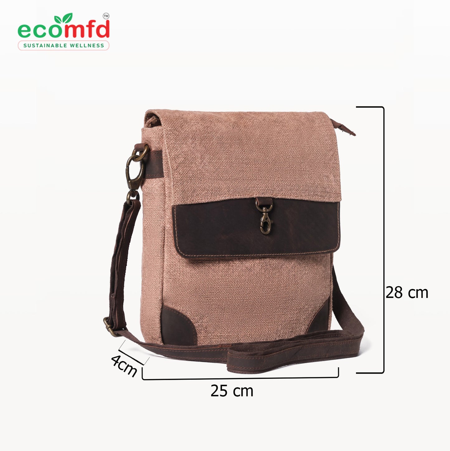 Jute Crossbody Bag with Leather Strap – Eco-Friendly Shoulder Bag for Women