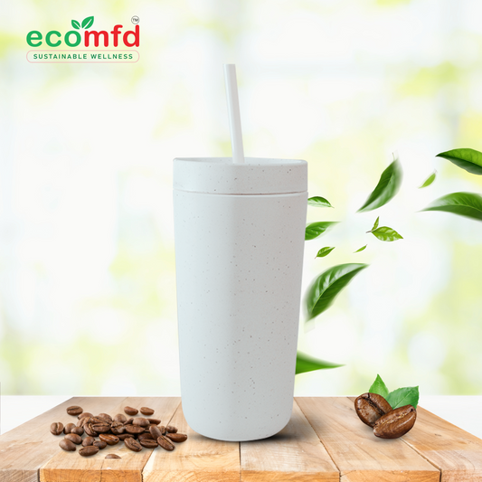 Bamboo Fiber Drinking Sipper with Straw