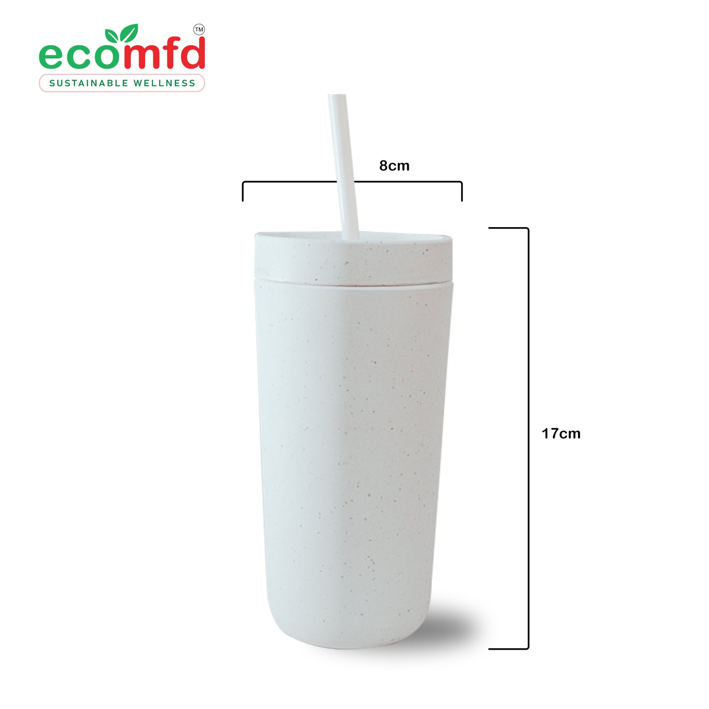 Bamboo Fiber Drinking Sipper with Straw